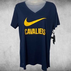 The Nike Tee Dri-Fit-Women’s Cleveland Cavaliers Basketball Team Navy V-Neck. Md
